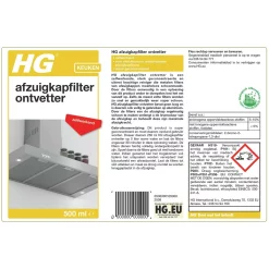 HG Afzuigkapfilter Ontvetter 500ml Krachtig & Veilig