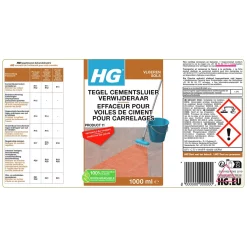 HG Cementsluier Verwijderaar 1 Liter Voor Tegel & Natuursteen