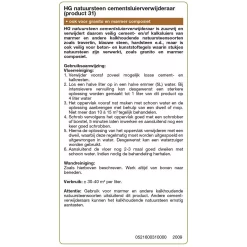 HG natuursteen cement en kalksluier verwijderaar 1 Liter