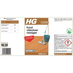 HG Olievloer Reiniger 1 Liter voor Houten Vloeren - 20 Dweilbeurten #62