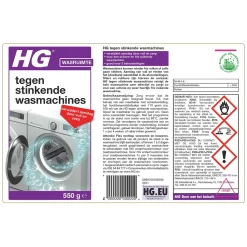HG tegen stinkende wasmachines 550 gram Fris resultaat gegarandeerd
