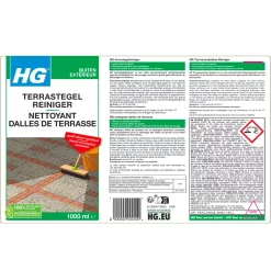 HG Terrastegelreiniger 1 Liter Herstelt en reinigt als nieuw