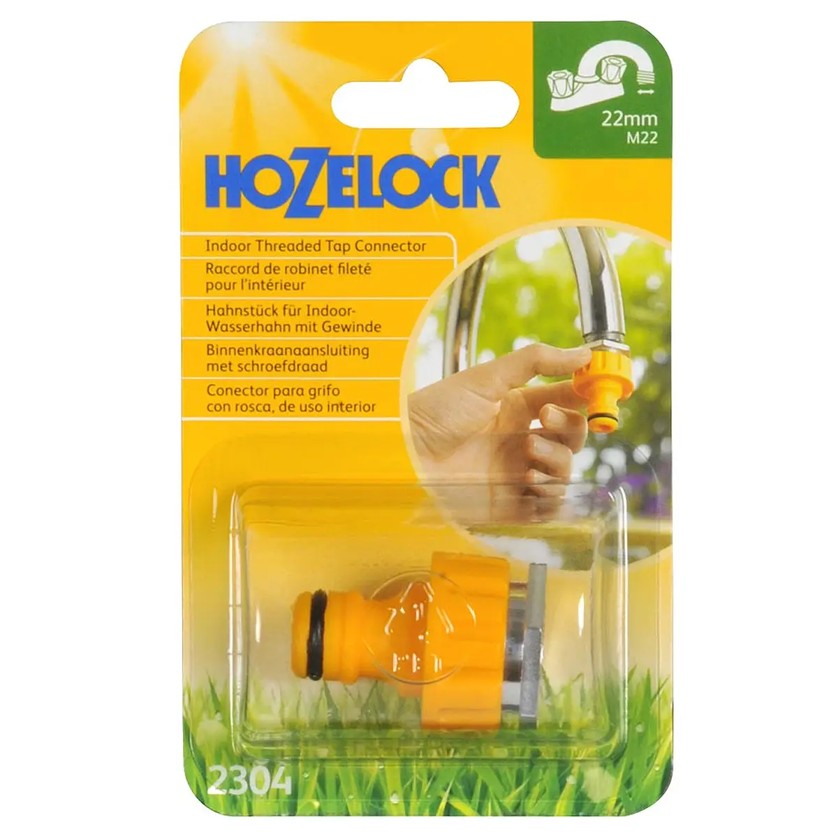 Kraanaansluitstuk binnen met schroefdraad 22mm tot 24mm (2304) 4 Kraanaansluitstuk binnen met schroefdraad 22mm tot 24mm