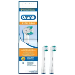 Oral-B Simply Clean Opzetborstels 2-pack - Fris & Grondig