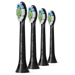 Philips Sonicare W2 Optimal White 4-Pack zwarte opzetborstels (HX6064/88)
