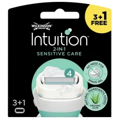 Wilkinson Intuition Sensitive Care 4-Pack (3+1) 2 in 1 Scheersysteem
