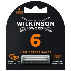 Wilkinson Sword High Preformance 4-Pack Diamanten scheermesjes voor een gladde huid
