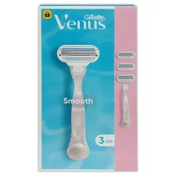Gillette Venus Smooth Start scheerset 1 houder + 3 mesjes