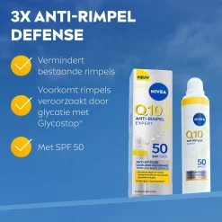 NIVEA Q10 Daily Fluid Dagcrème SPF50 40ml Anti-Rimpel Creme