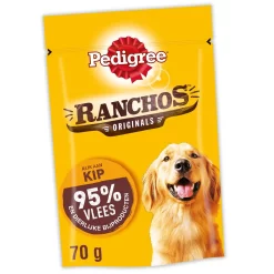 Pedigree Ranchos Hondensnacks Kip 70g Gezonde traktatie