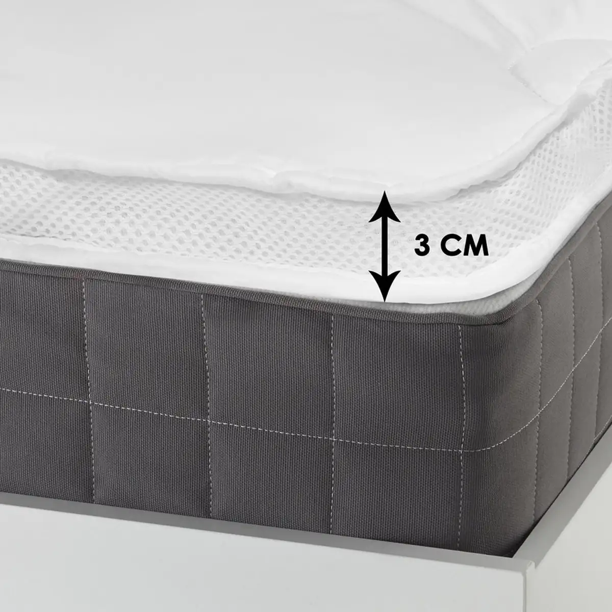 Sleeptime 3D Air Hotel Topper Wit 140x200cm Tweepersoons 3 Sleeptime 3D Air Hotel Topper Wit 140x200cm