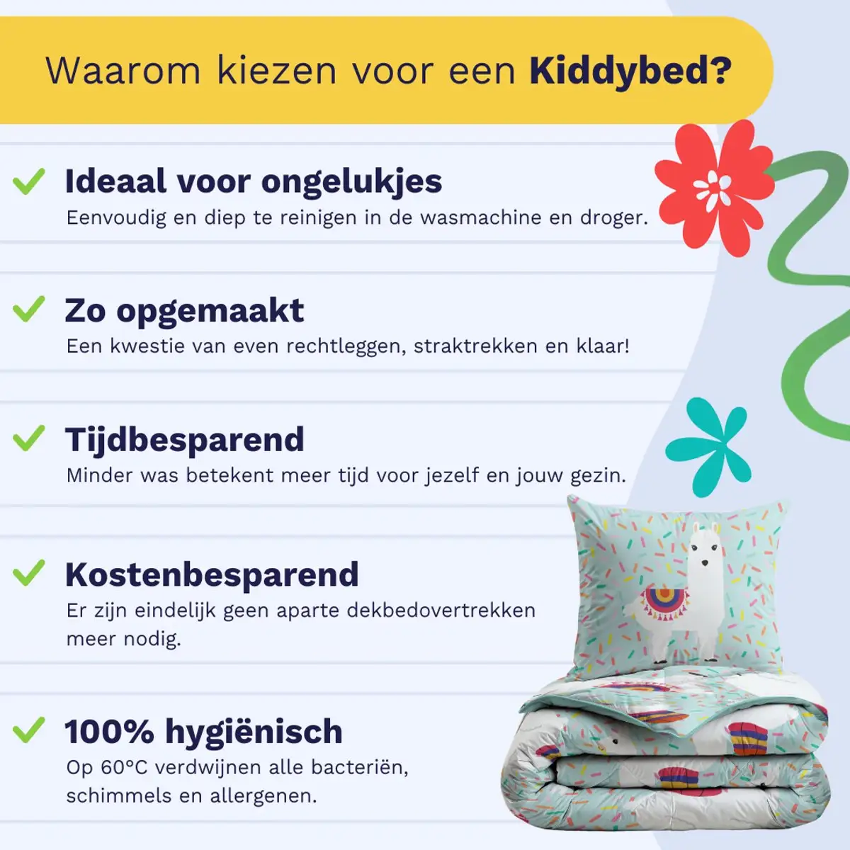 Zelesta Kiddybed Party Lama 140x200cm 7 Zelesta Kiddybed Party Lama 140x200cm - Afbeelding 5