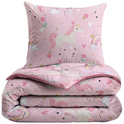 Zelesta Kiddybed Rainbow Unicorn 140x200cm Kinderdekbedovertrek