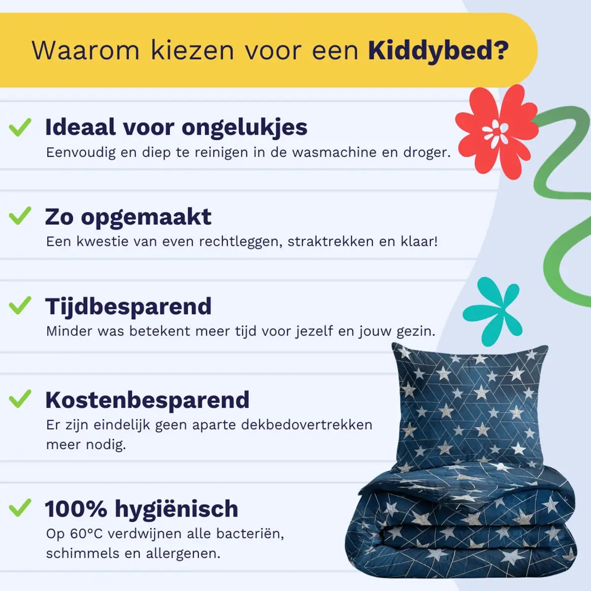 Zelesta Kiddybed Silver Stars 140x200cm 8 Zelesta Kiddybed Silver Stars 140x200cm - Afbeelding 6