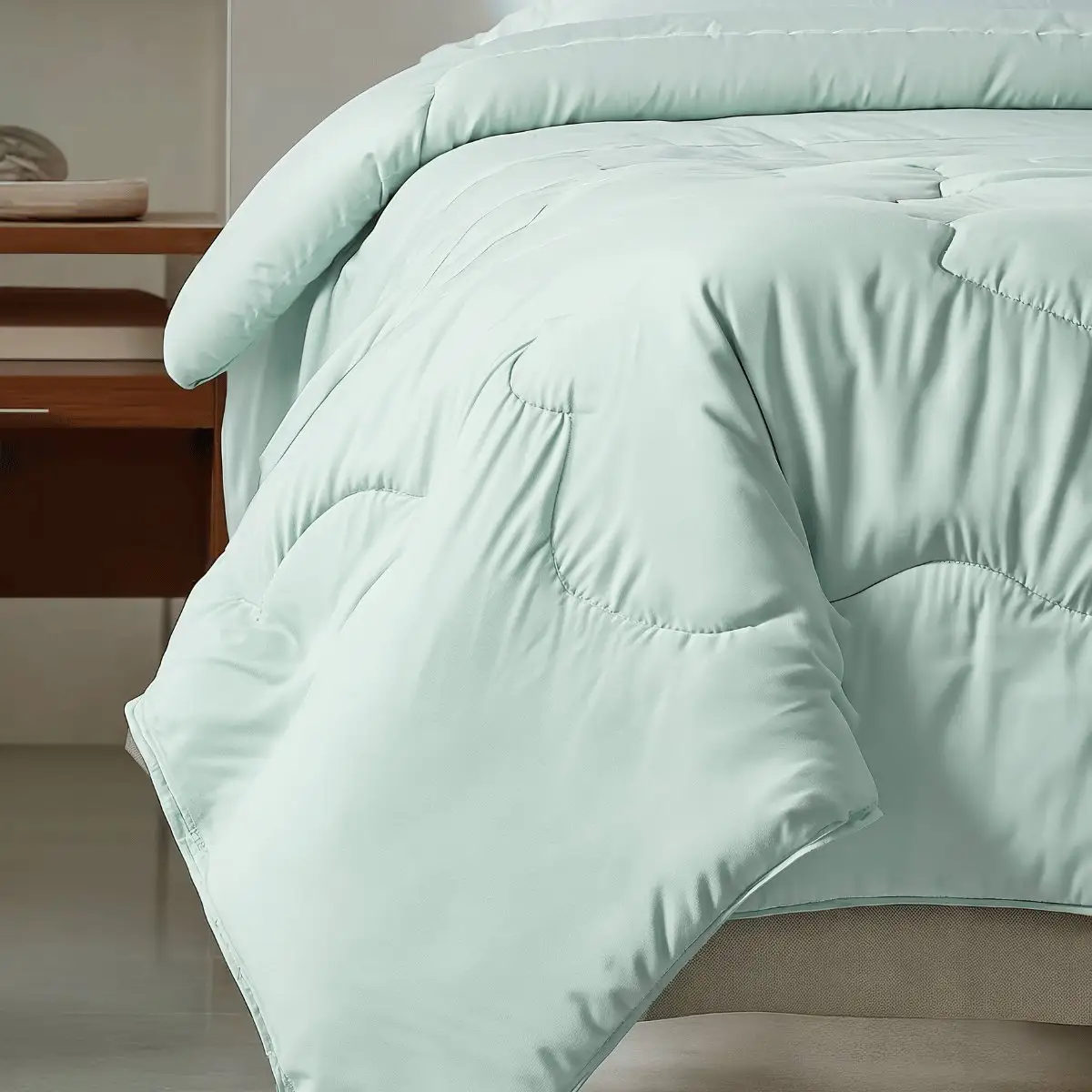 Zelesta Koeldeken Mint Green 140x220cm Verkoelend dekbed 6 Zelesta Koeldeken Mint Green 140x220cm Verkoelend dekbed - Afbeelding 4