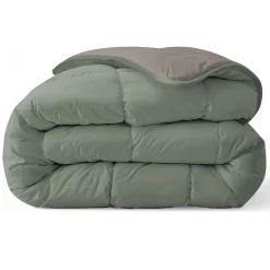 Zelesta Royalbed Tender Grey and Pastel Green 200x200cm