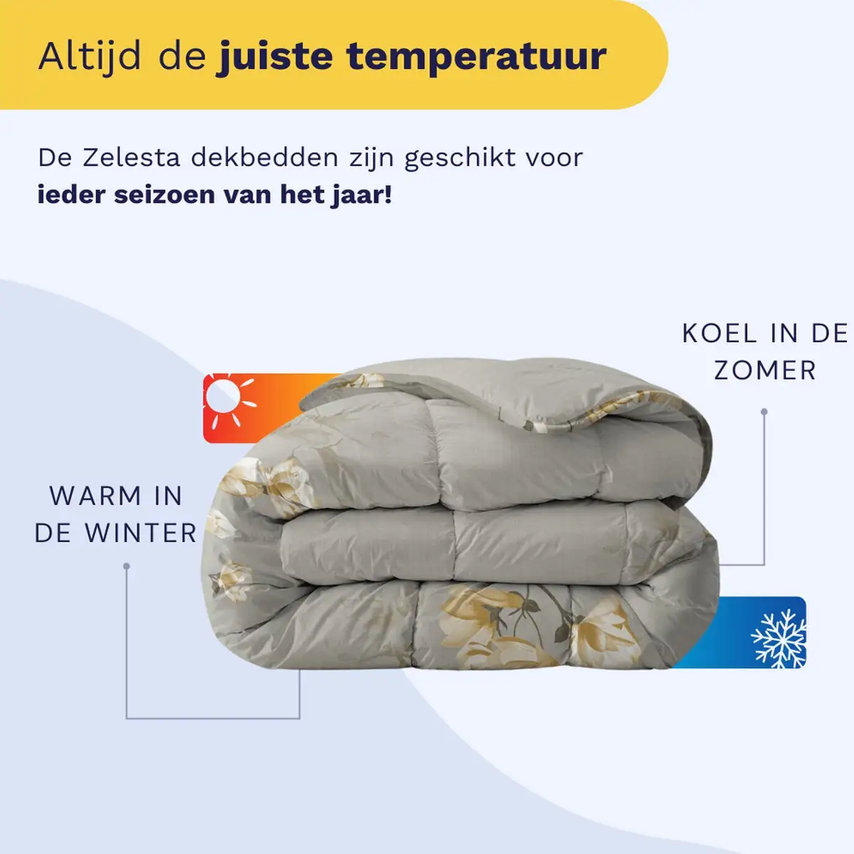 Zelesta Royalbed White Blossom 240x200cm 5 Zelesta Royalbed White Blossom 240x200cm - Afbeelding 3