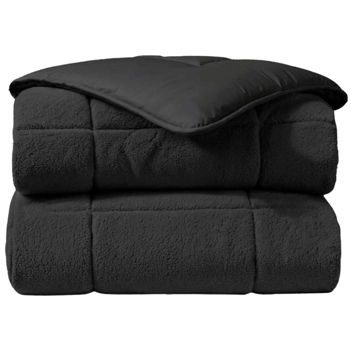 Zelesta Teddybed Antraciet 200x200cm 3 Zelesta Teddybed Antraciet 200x200cm