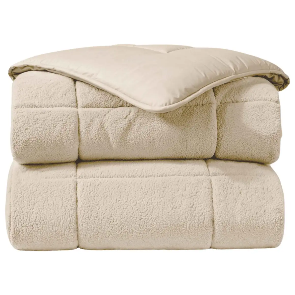 Zelesta Teddybed Creme 200x200cm 3 Zelesta Teddybed Creme 200x200cm
