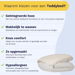 Zelesta Teddybed Creme 140x200cm 24