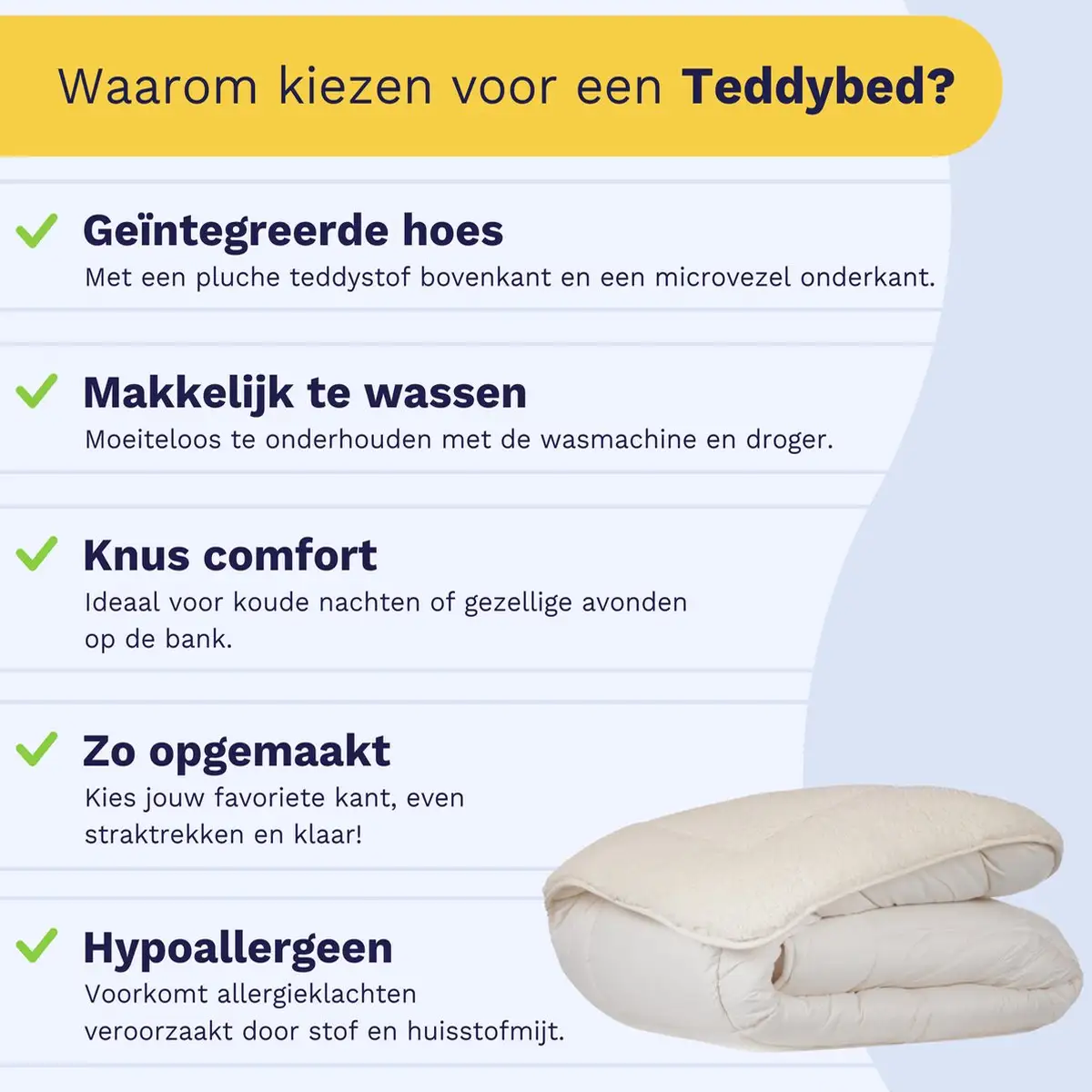 Zelesta Teddybed Creme 140x200cm 9 Zelesta Teddybed Creme 140x200cm - Afbeelding 7