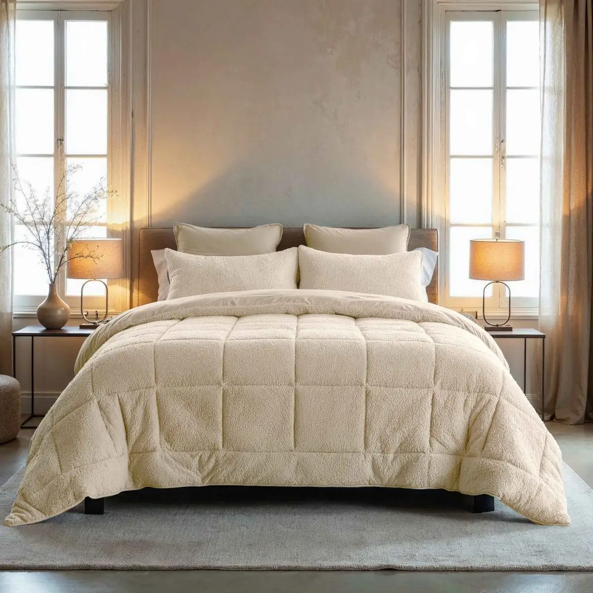 Zelesta Teddybed Creme 140x200cm 11 Zelesta Teddybed Creme 140x200cm - Afbeelding 9