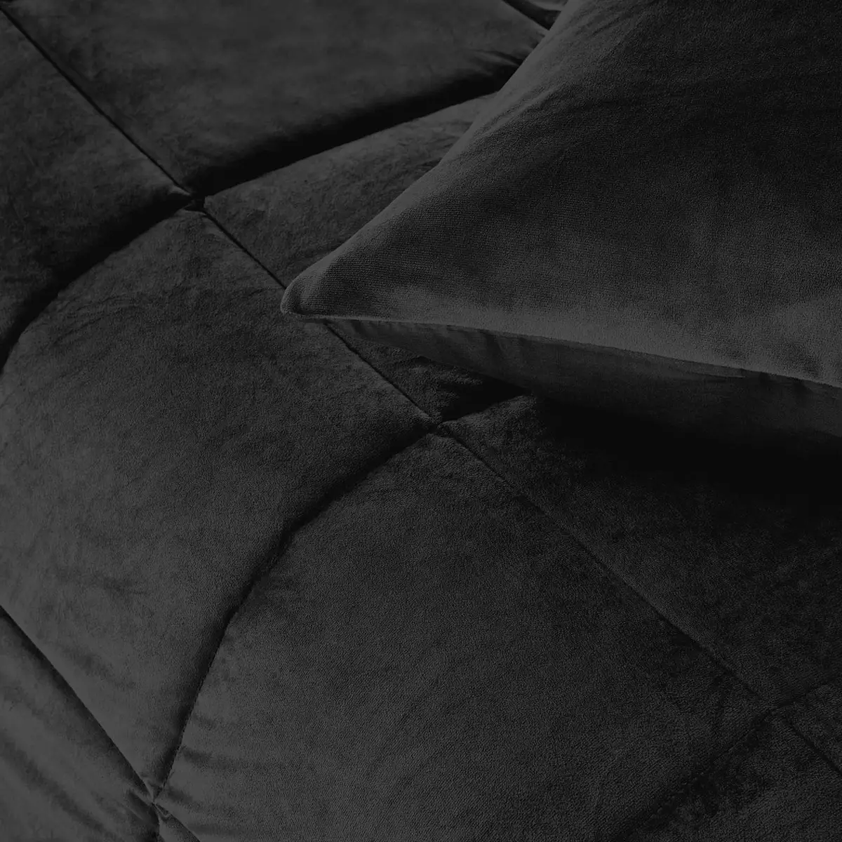 Zelesta Velvetbed Zwart 140x200cm 4 Zelesta Velvetbed Zwart 140x200cm - Afbeelding 2