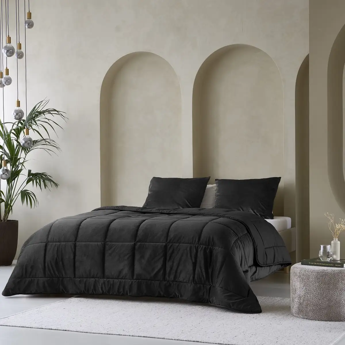 Zelesta Velvetbed Zwart 140x200cm 8 Zelesta Velvetbed Zwart 140x200cm - Afbeelding 6