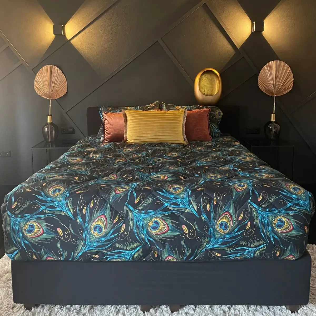 Zelesta Wonderbed 4 Seizoenen Peacock Feathers 240x200cm 12 Zelesta Wonderbed 4 Seizoenen Peacock Feathers 240x200cm - Afbeelding 10