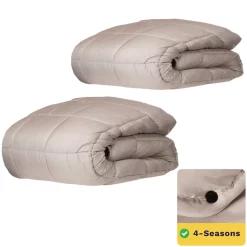 Zelesta Wonderbed 4 Seizoenen Taupe 140x200cm