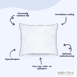 Zelesta Wonderpillow Royal Wit 80x80cm 22