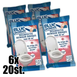 Blue Wonder Desinfectie Doekjes Voordeelverpakking 120 stuks