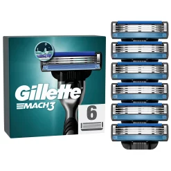 Gillette Mach3 Scheermesjes 6-Pack voor ultiem scheercomfort