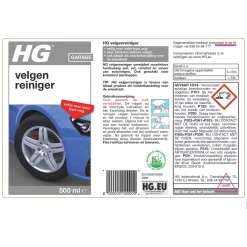 HG Velgenreiniger 6x500ml Voor stralend schone autovelgen 6 HG Velgenreiniger 500ml Krachtige reiniging voor velgen