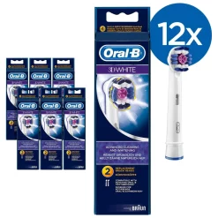Oral-B 3D White Opzetborstels 12-Pack - Wittere tanden