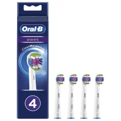 Oral-B 3D White Opzetborstels 4 Stuks met CleanMaximiser