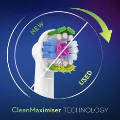 Oral-B 3D White Opzetborstels 4 Stuks met CleanMaximiser
