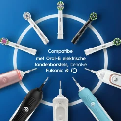 Oral-B 3D White Opzetborstels 4 Stuks met CleanMaximiser