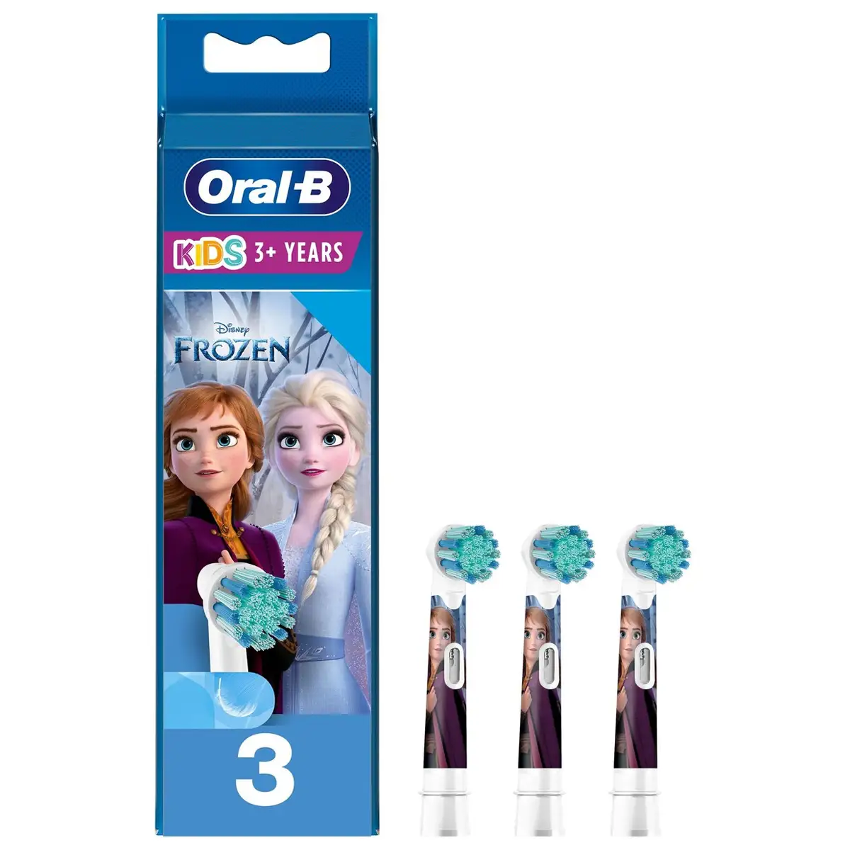 Oral-B Kids Frozen Opzetborstels 3-Pack Extra Soft 3 Oral-B Kids Frozen Opzetborstels 3-Pack Extra Soft