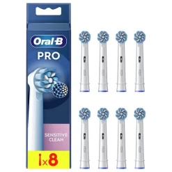 Oral-B Sensitive Clean Opzetborstels 8-Pack Zacht & Grondig