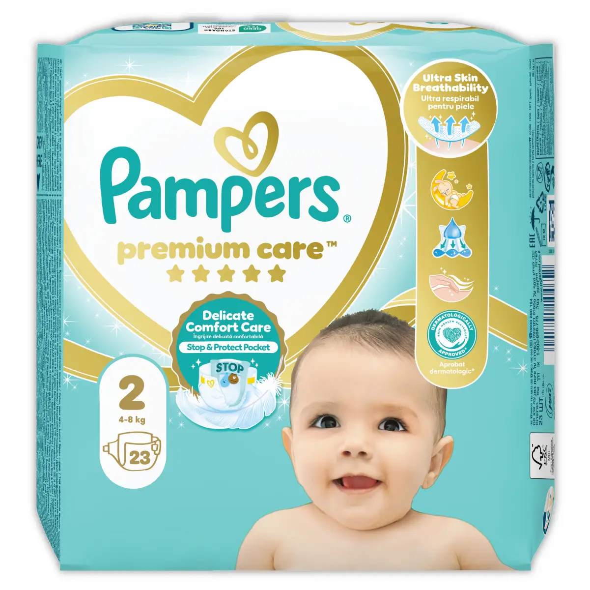 Pampers Premium Care Maat 2 23 stuks (4-8 kg) 3 Pampers Premium Care Maat 2 23 stuks (4-8 kg)