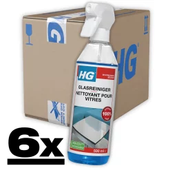 HG Glasreiniger 6x500ml - Streeploos Schone Ramen & Spiegels