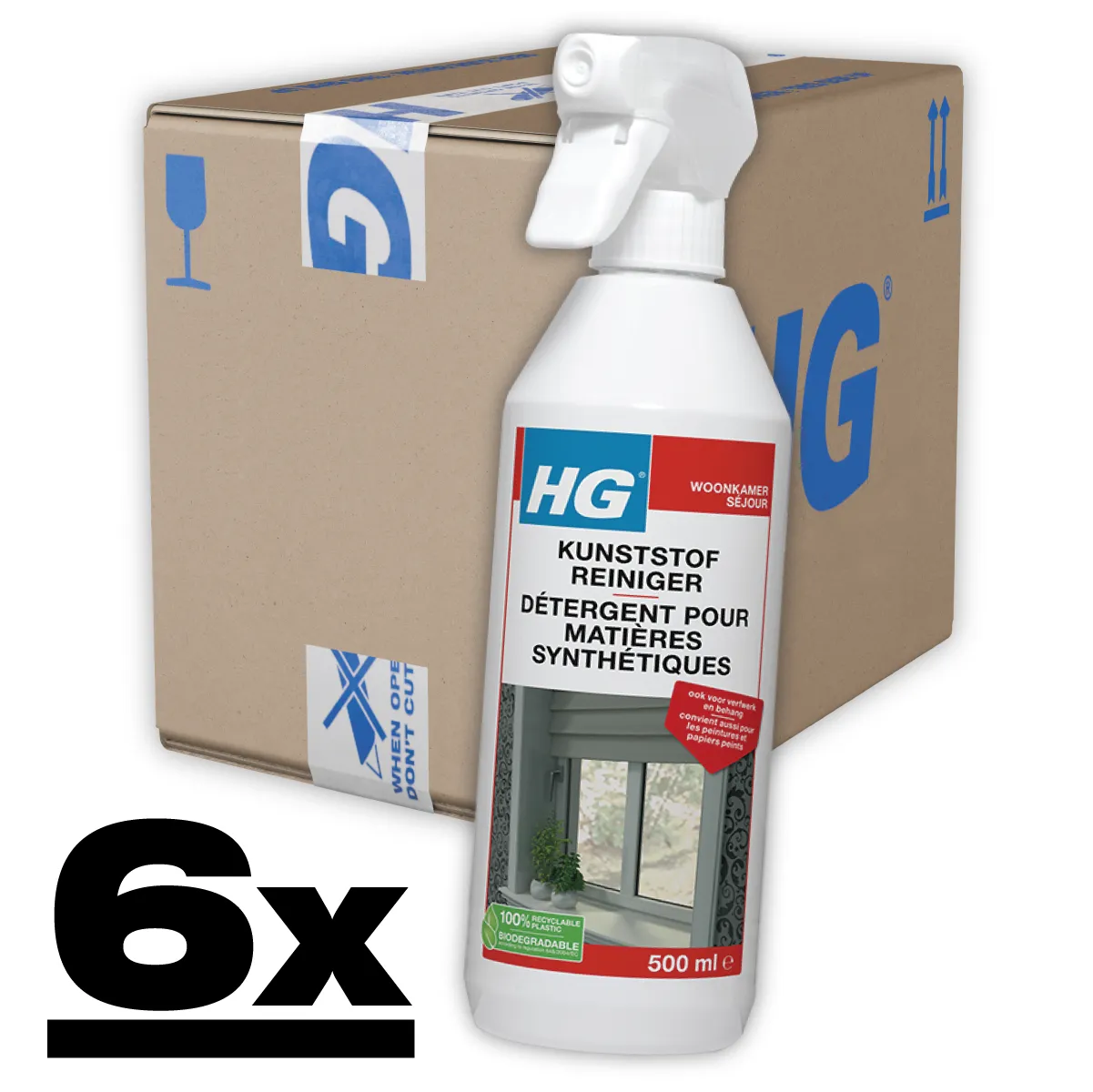HG Kunststof Reiniger 6x500ml Verwijderd Vet, Vuil en Aanslag 3 HG Kunststofreiniger 6x500ml