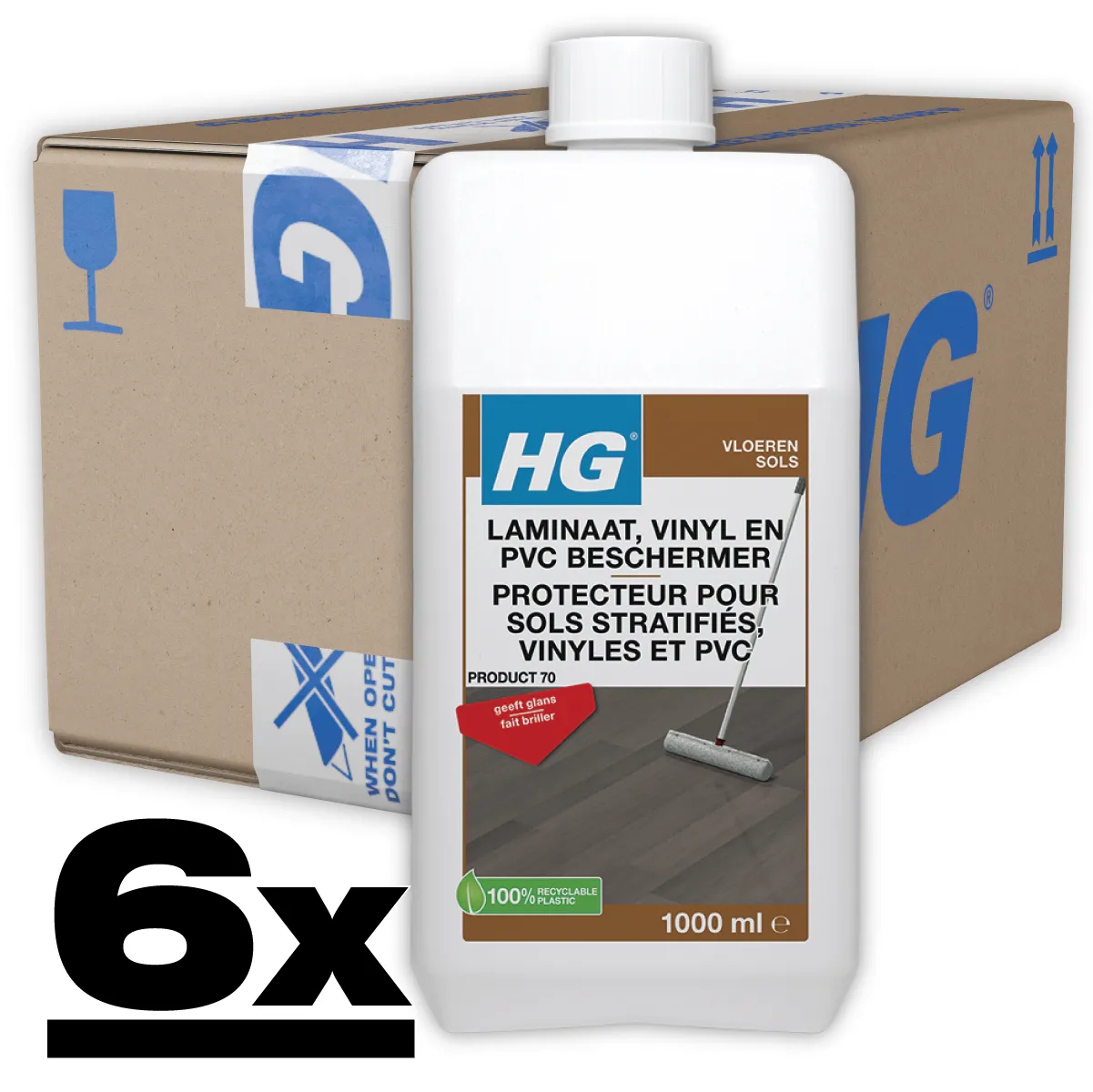 HG Laminaatbeschermer #70 6x1000ml Glans & Bescherming 3 HG Laminaatbeschermer #70 6x1000ml Glans & Bescherming