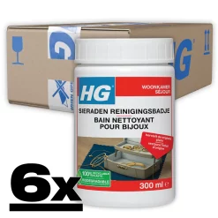 HG Sieraden Reinigingsbadje 6x300ml Glansherstellend