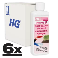 HG Vlekweg 5 Tegen Kauwgum, Make-Up & Gras 6x50ml 7 HG Vlekweg 5 Tegen Kauwgum, Make-Up & Gras 6x50ml