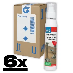HG Zilverpoets 6x125ml Krast Niet & Laat Zilver Stralen
