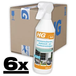 HG Zonneschermreiniger 6x500ml Stralend schone buitenstoffen, moeiteloos!