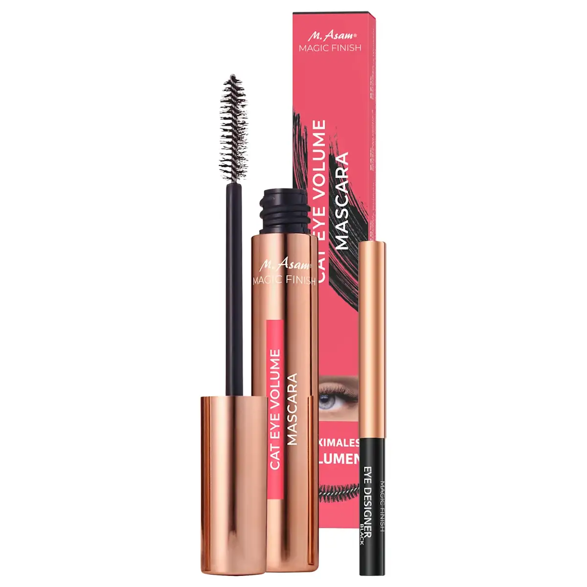 M.Asam Cat Eye Volume Mascara Deep Black Cadeauset 3 M.Asam Cat Eye Volume Mascara Deep Black Cadeauset