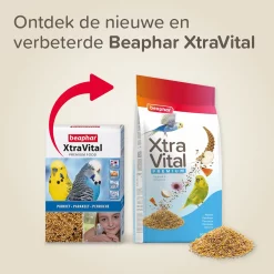 Beaphar XtraVital Parkietenvoer 500g Premium Complete Voeding voor Parkieten